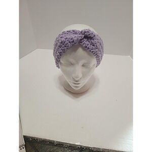 Homemade Purple Twist Headband Earmuffs Made In USA Adult Size